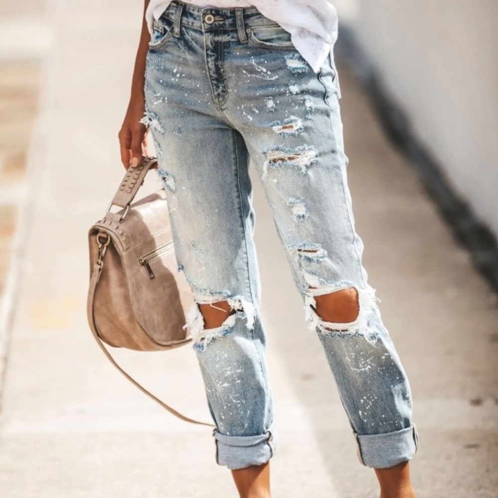 Kancan Splatter Paint Boyfriend jeans sz. 11/29